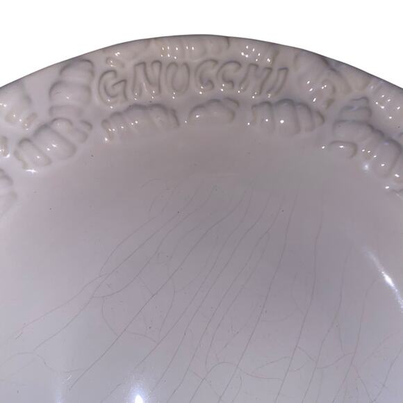 Fapor Portugal 10" White Individual Pasta Bowls Embossed Pasta Rim - Picture 3 of 11
